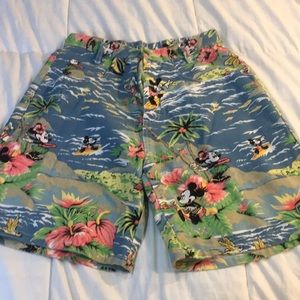 Vintage Mickey and Minnie Bermuda type shorts